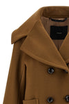 mario double-breasted coat in pure cashmere drap