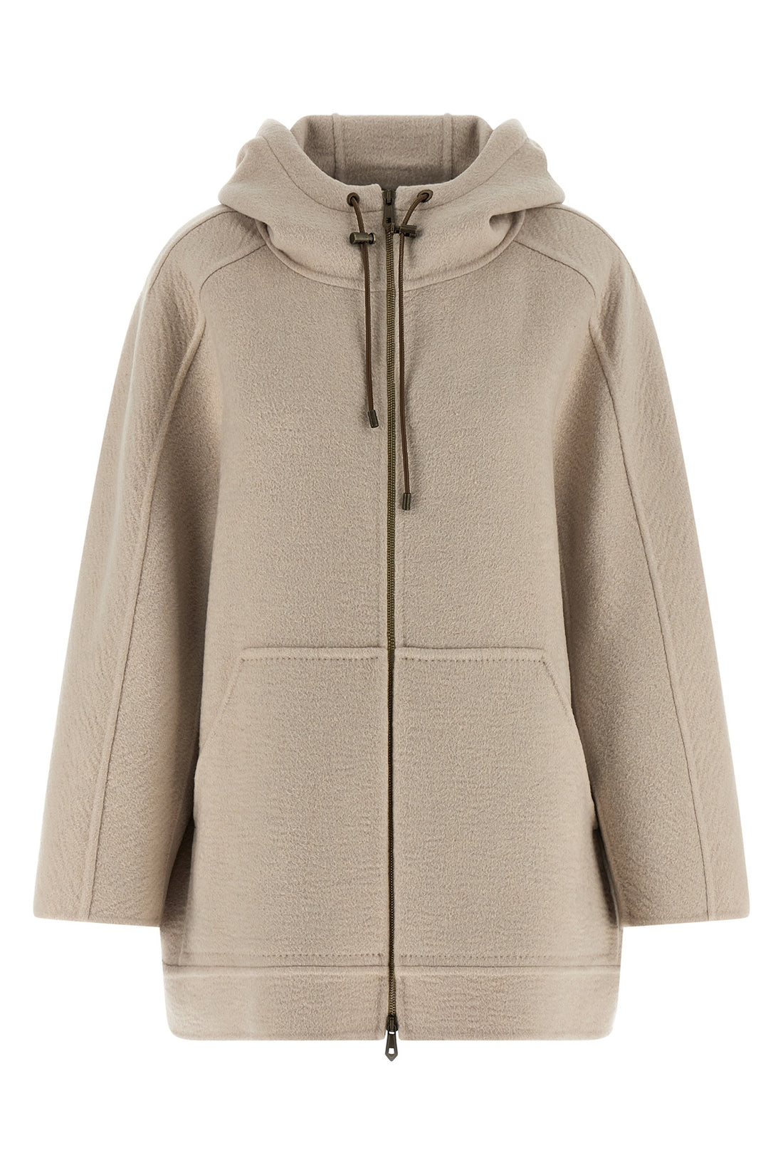 MAX MARA 38 gradi double hand-stitched coat of pure washed cashmere