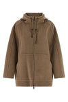 gradi double hand-stitched coat of pure washed cashmere