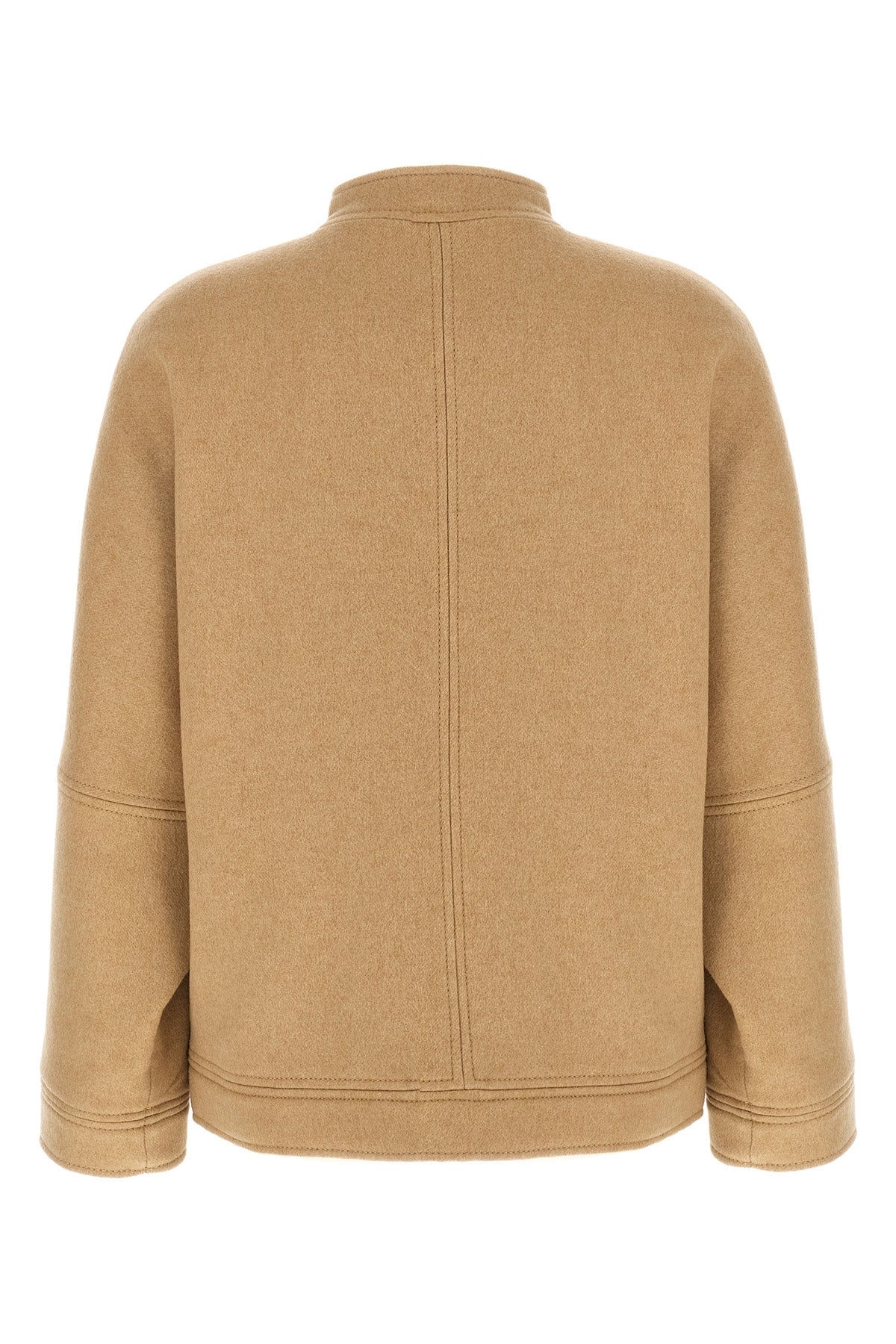 fascia bomber jacket in cashmere