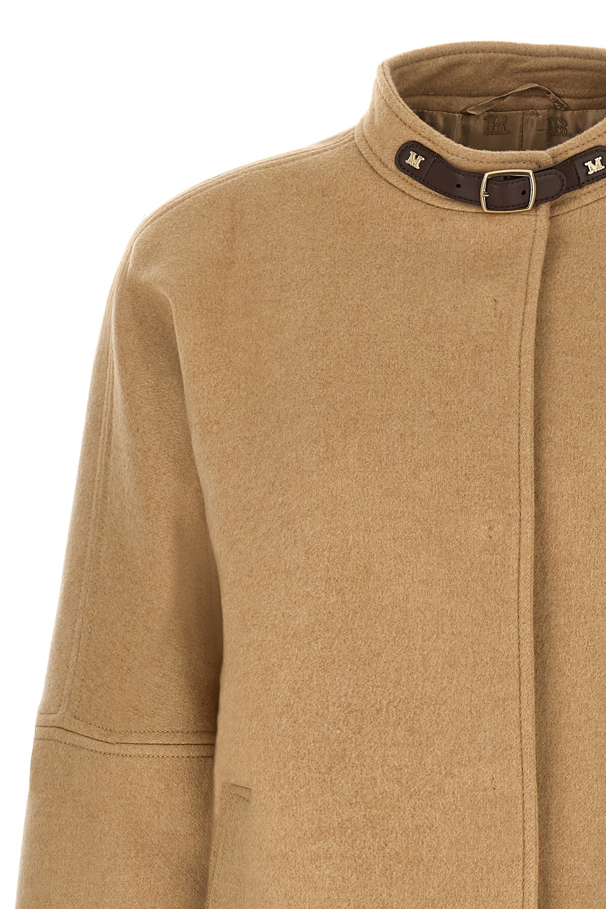 fascia bomber jacket in cashmere