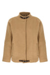 fascia bomber jacket in cashmere