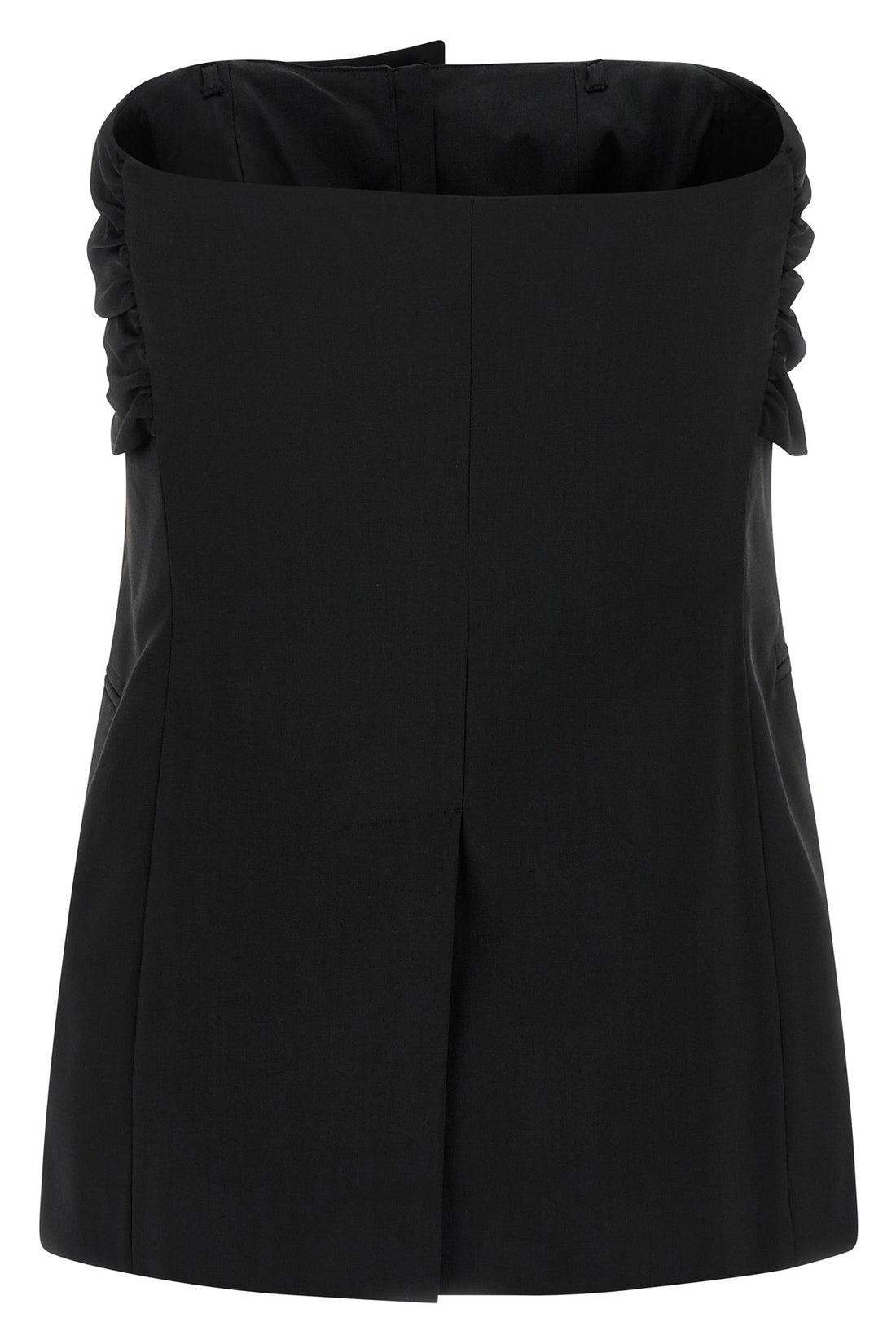 MAX MARA 38 veruska sleeve top in light pure wool canvas