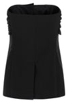 veruska sleeve top in light pure wool canvas