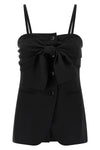 veruska sleeve top in light pure wool canvas
