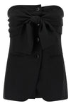 veruska sleeve top in light pure wool canvas