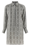 grembo mini dress in pure silk twill