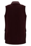 aeroso1234 vest in double wool
