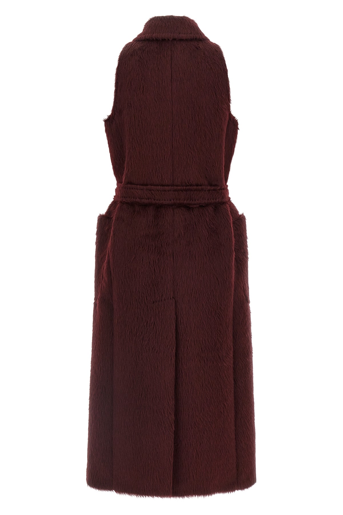 abbozzi1234 long coat in long-haired alpaca and wool fabric