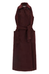 abbozzi1234 long coat in long-haired alpaca and wool fabric