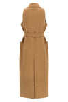 berlina1234 coat in double drap of hand-stitched baby camel