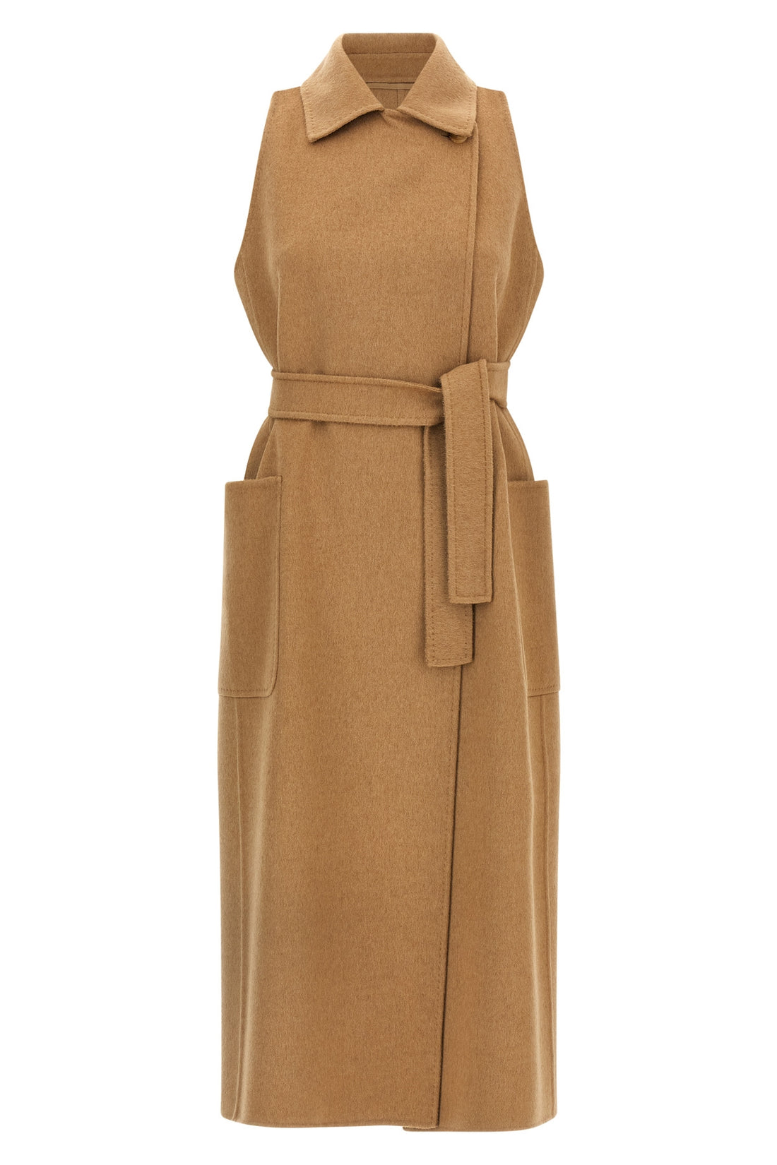 MAX MARA 38 berlina1234 coat in double drap of hand-stitched baby camel