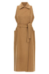 berlina1234 coat in double drap of hand-stitched baby camel
