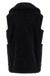 bormida1234 vest in alpaca and wool teddy fabric on a silk base