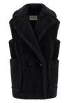 bormida1234 vest in alpaca and wool teddy fabric on a silk base
