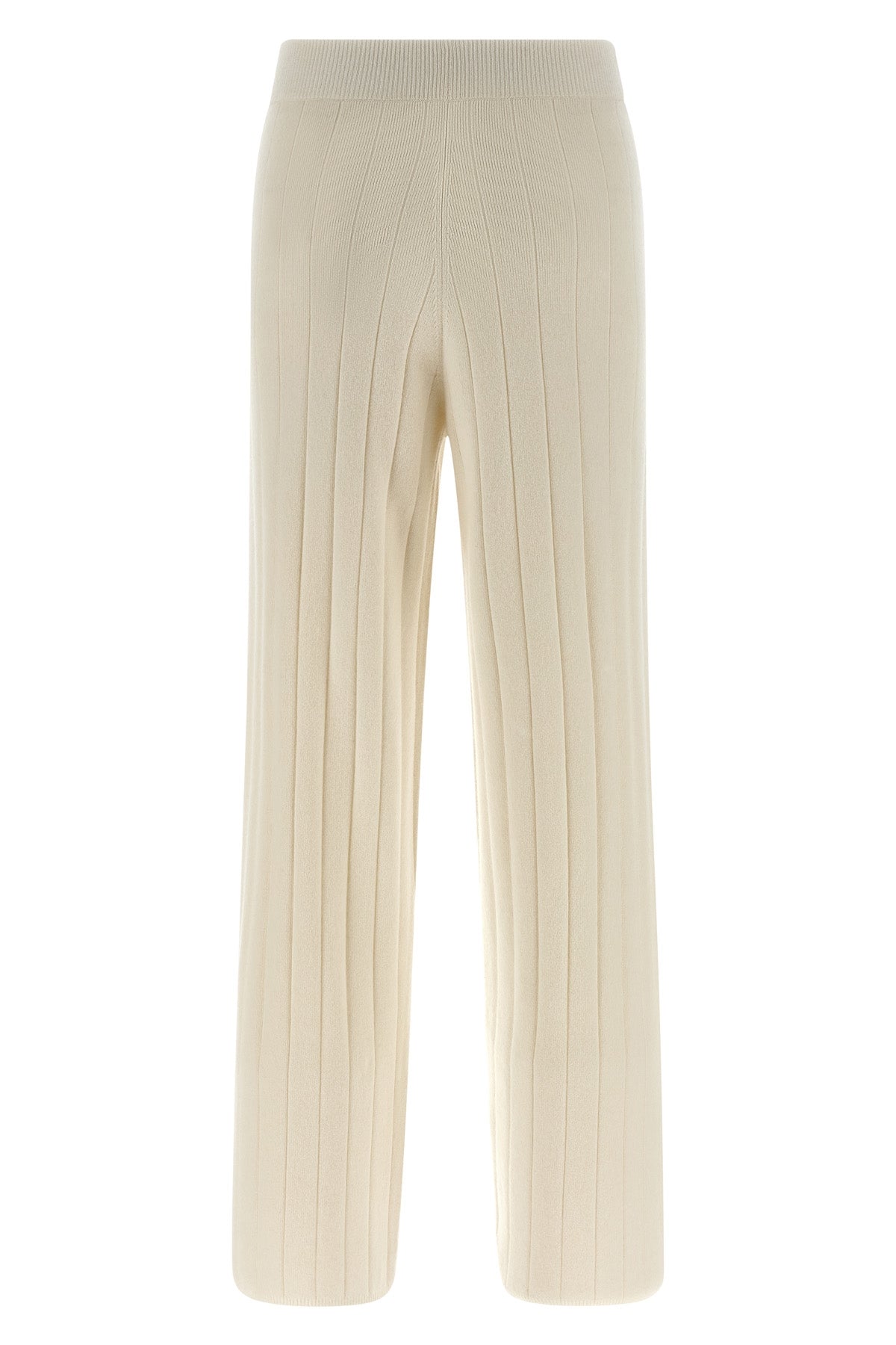 jardin joggers in pure cashmere yarn worked in wide ribs