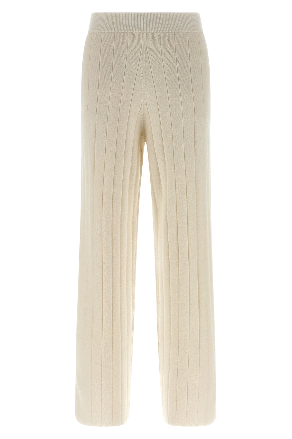 jardin joggers in pure cashmere yarn worked in wide ribs