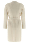 giusto cardigan in pure cashmere yarn worked in a wide rib