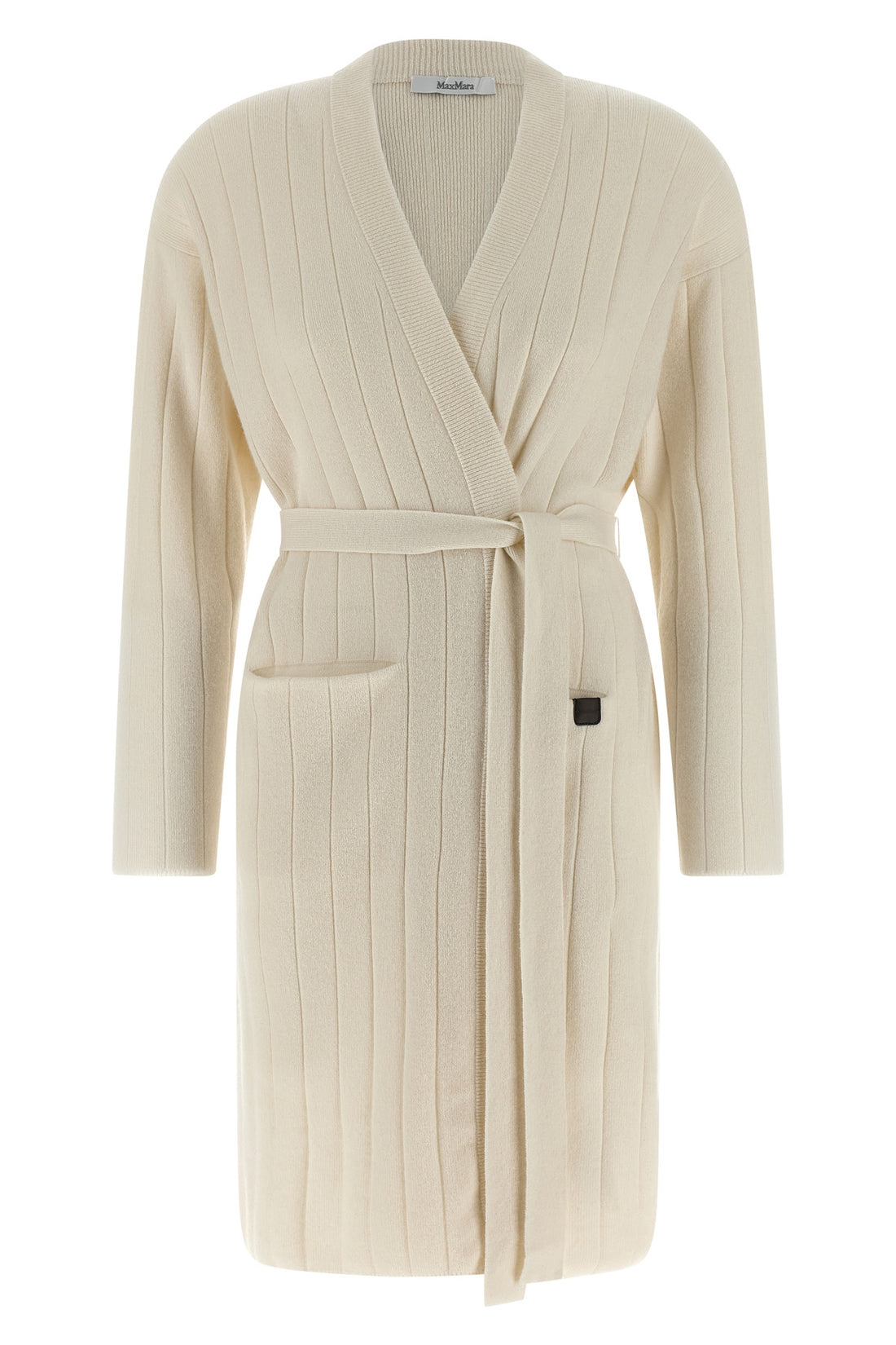 MAX MARA M giusto cardigan in pure cashmere yarn worked in a wide rib