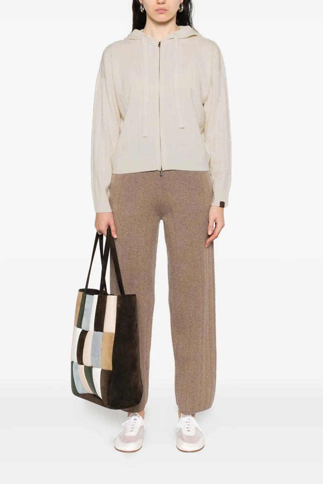 MAX MARA XS rubiera cardigan in pure cashmere yarn worked in wide ribs