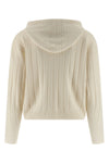rubiera cardigan in pure cashmere yarn worked in wide ribs