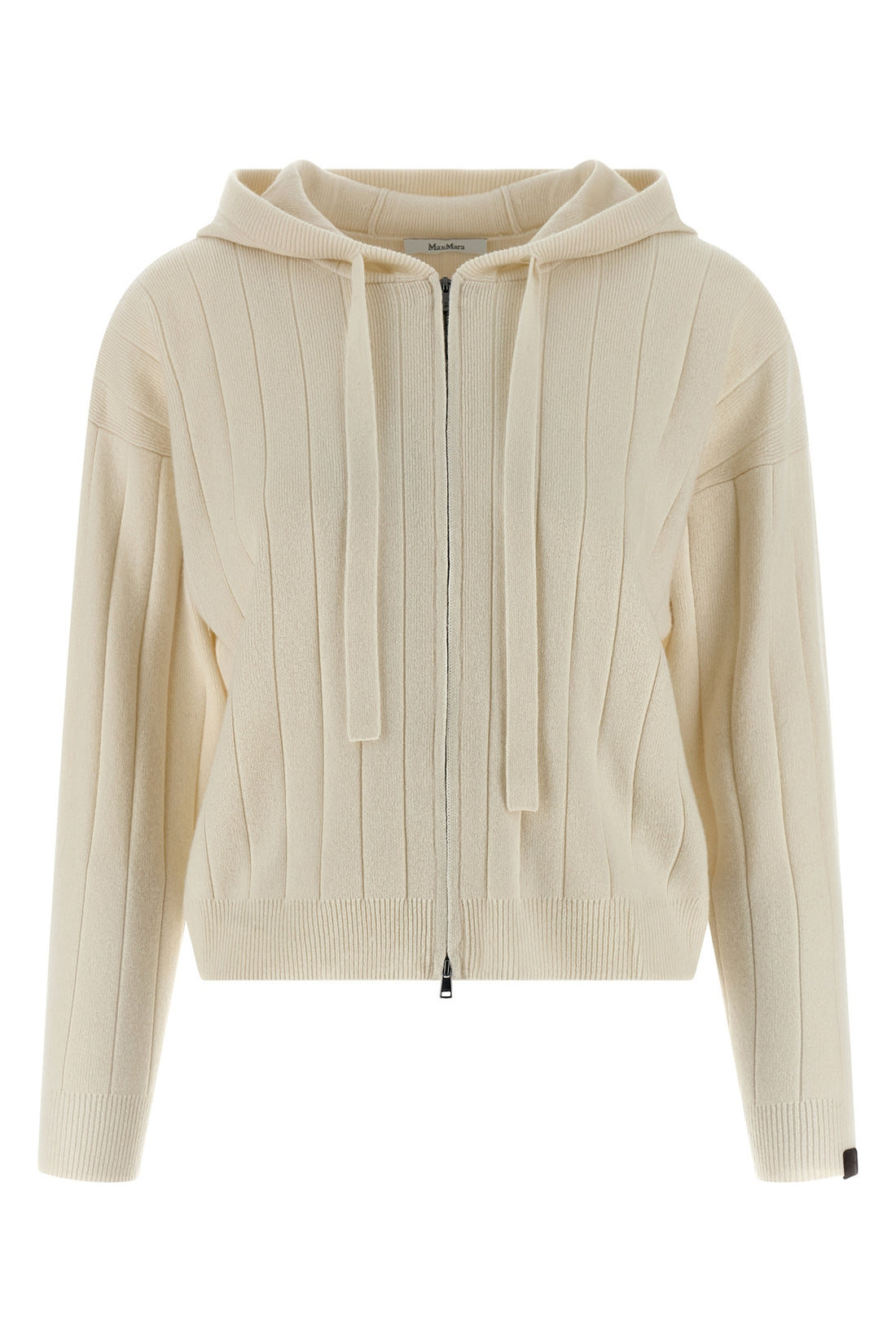 MAX MARA XS rubiera cardigan in pure cashmere yarn worked in wide ribs