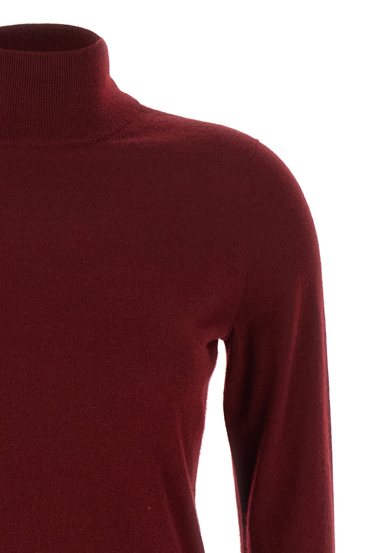 meana turtleneck sweater in lightweight pure cashmere shaved yarn