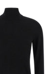 meana turtleneck sweater in lightweight pure cashmere shaved yarn