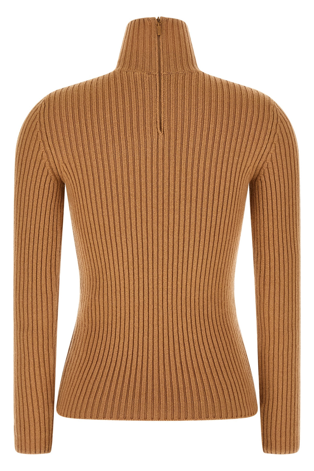 MAX MARA L aral1234 turtleneck sweater in ribbed stretch wool and cashmere yarn