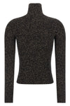 azulene1234 turtleneck sweater in ribbed wool and cashmere stretch mouliné yar