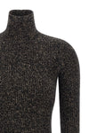 azulene1234 turtleneck sweater in ribbed wool and cashmere stretch mouliné yar