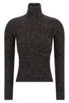 azulene1234 turtleneck sweater in ribbed wool and cashmere stretch mouliné yar