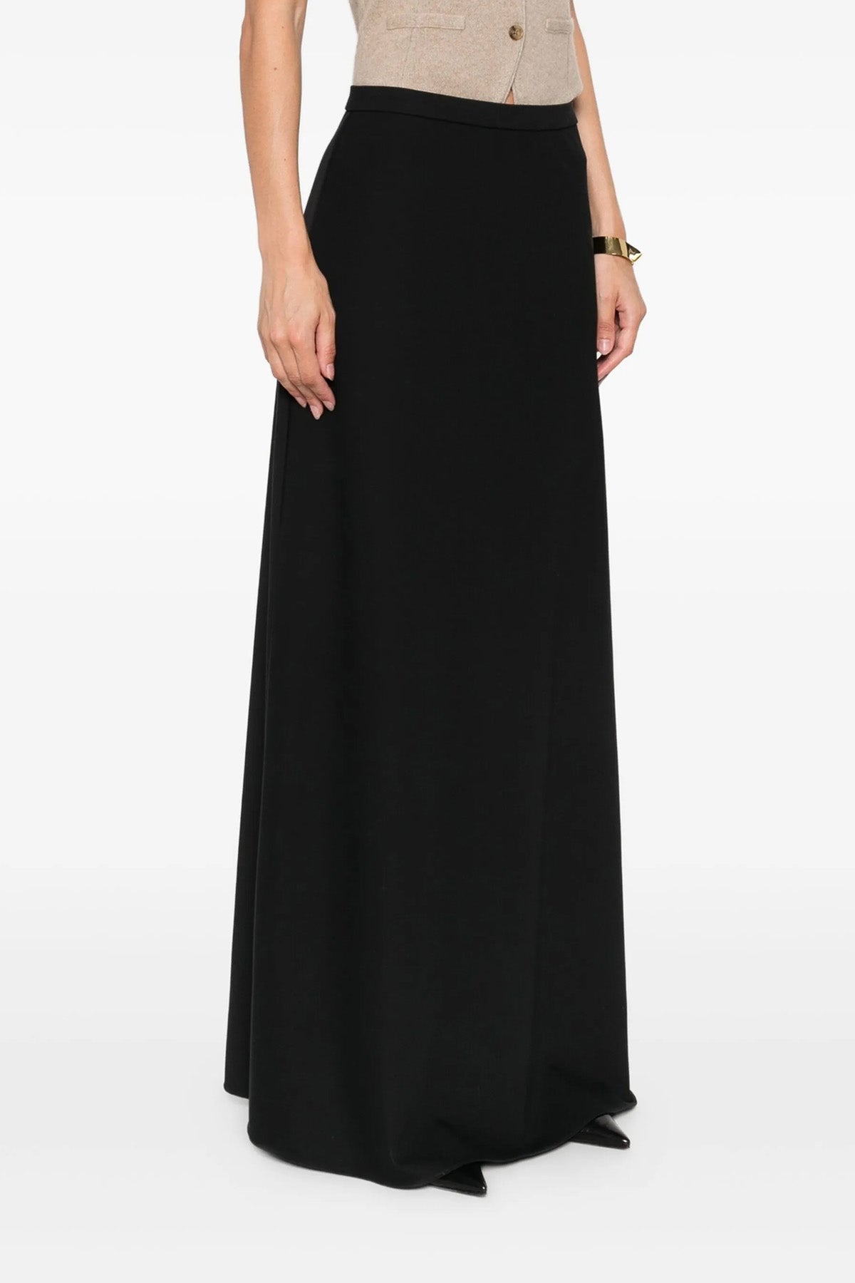 vernice flared skirt in compact and slightly elasticized cotton jersey