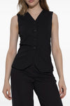 fornovo vest in compact viscose jersey