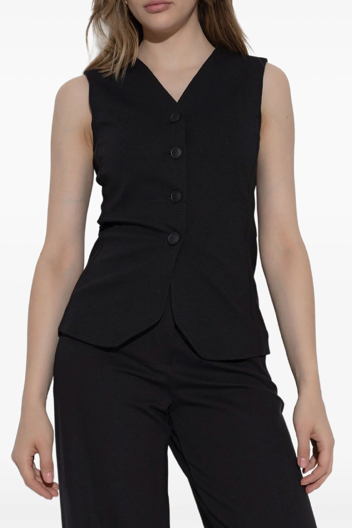 fornovo vest in compact viscose jersey