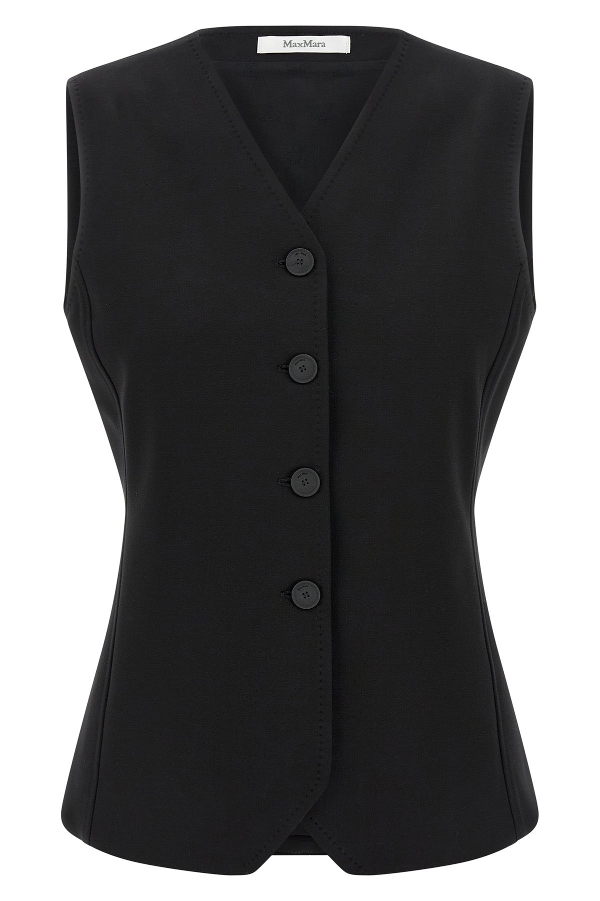 fornovo vest in compact viscose jersey