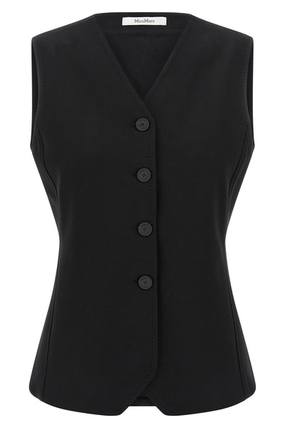fornovo vest in compact viscose jersey