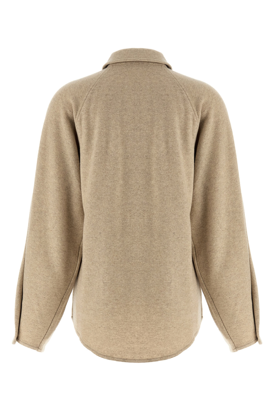 MAX MARA L ceci mélange stretch cashmere flannel overshirt
