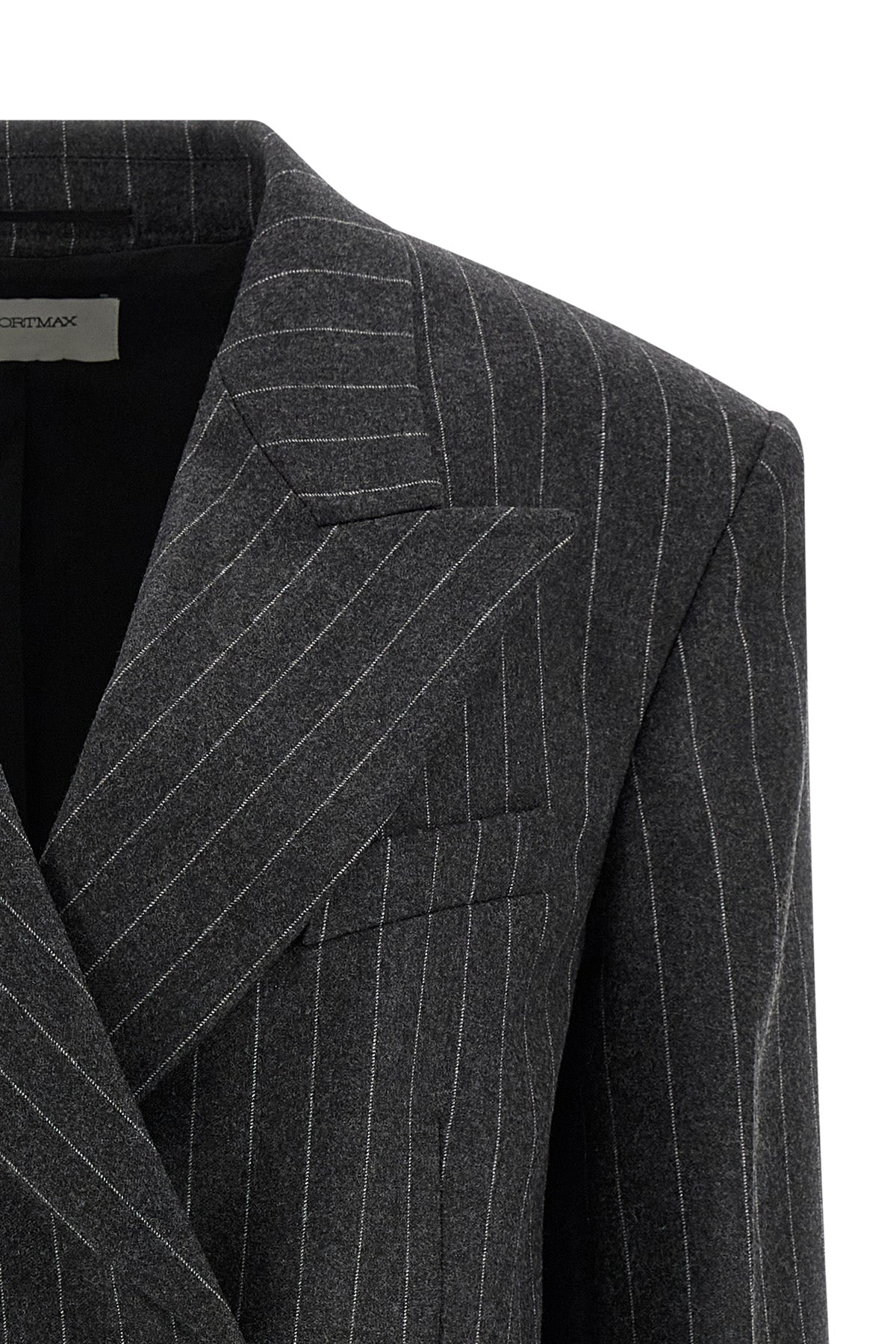 belford1234 double-breasted blazer in wool and viscose stretch blend fabric