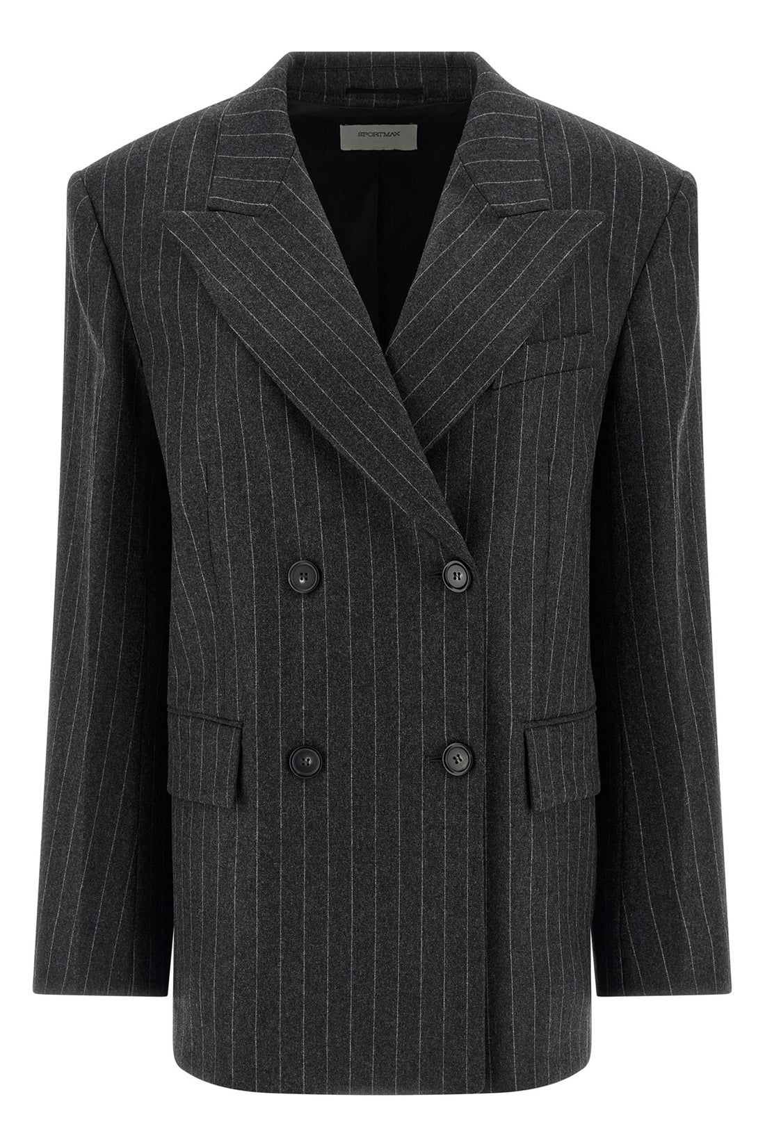 SPORTMAX 42 belford1234 double-breasted blazer in wool and viscose stretch blend fabric