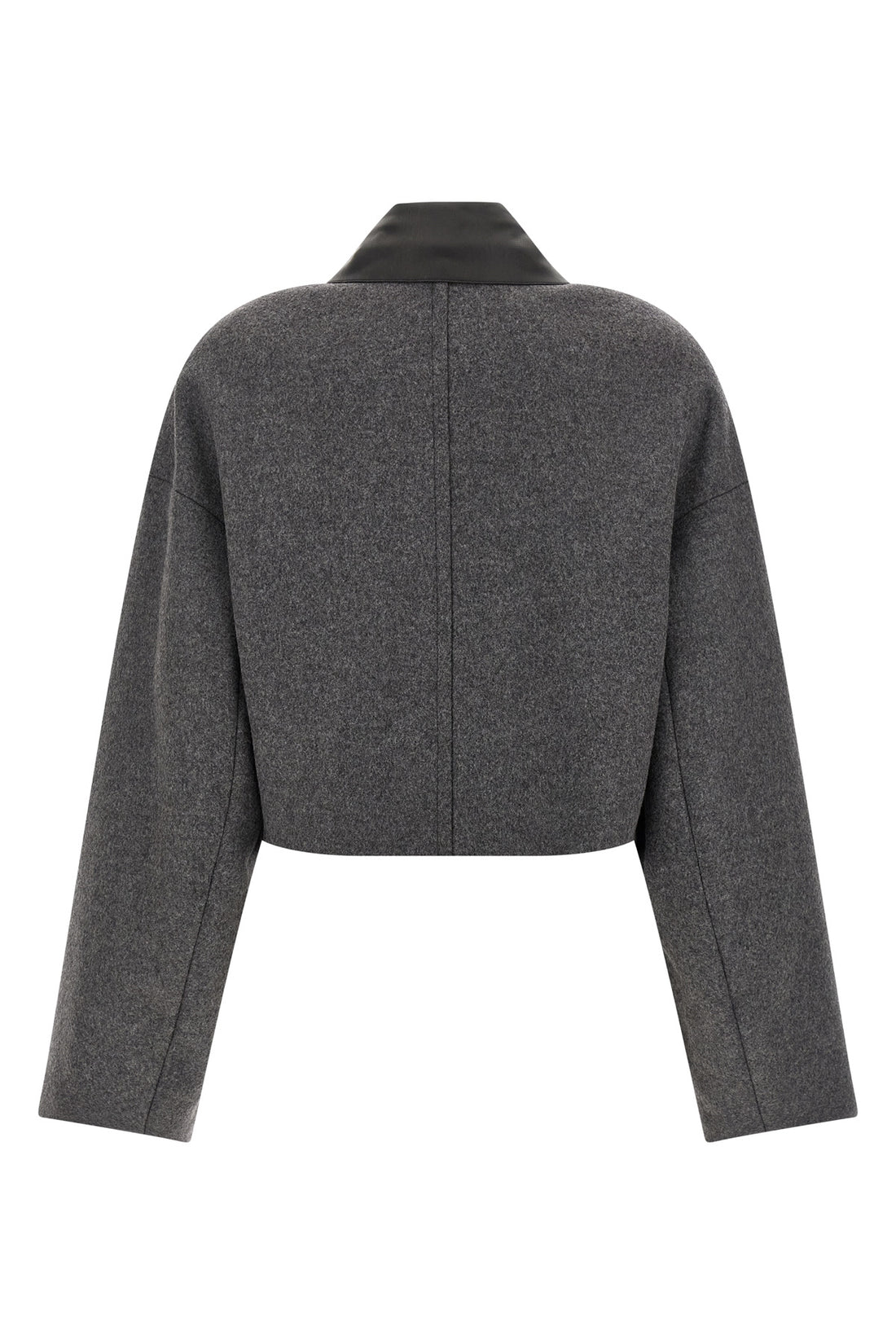 SPORTMAX 44 vacuo crop jacket in pure wool double