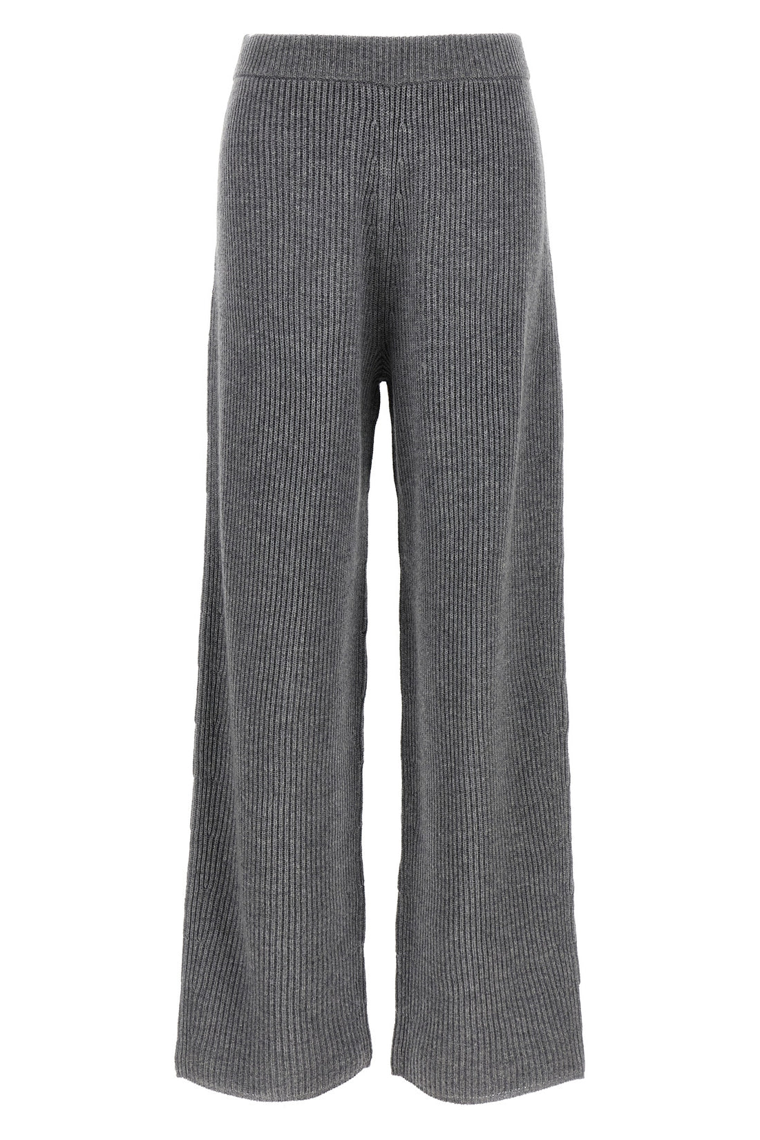 SPORTMAX M sella ribbed wool and cashmere trousers