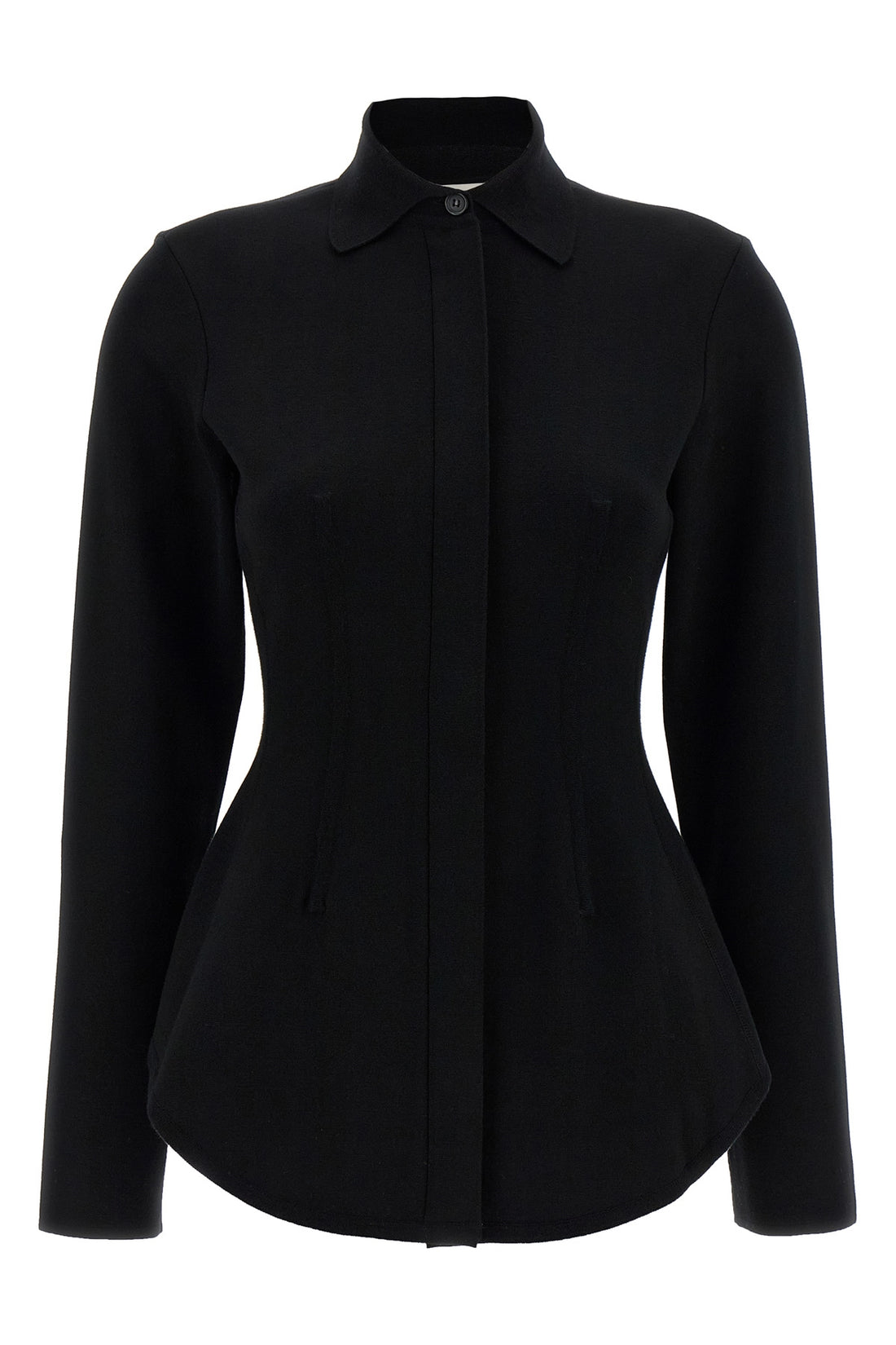 SPORTMAX M baffo1234 stretch viscose knit shirt