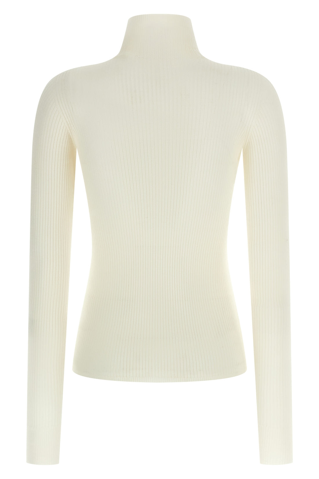 SPORTMAX L niagara turtleneck sweater in pure virgin wool ribbed yarn