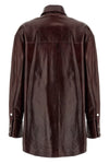 borel shiny nappa leather shirt