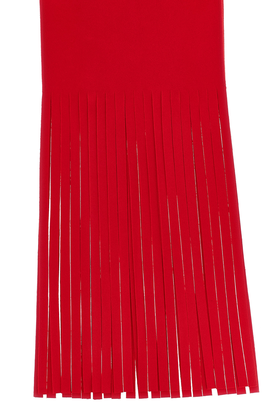 SPORTMAX OS avocado scarf in pure wool drap double