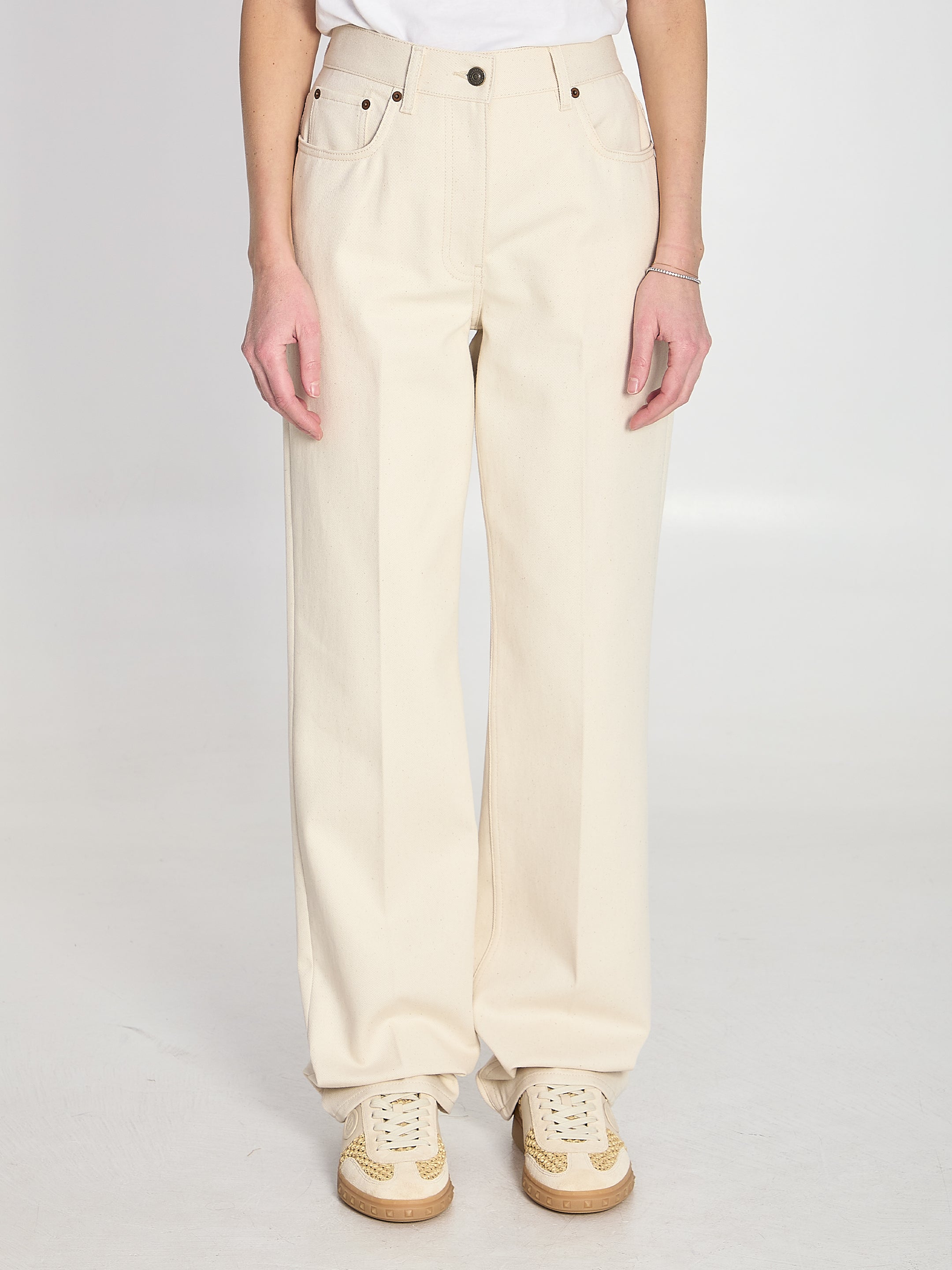 VALENTINO GARAVANI 25 ivory jeans