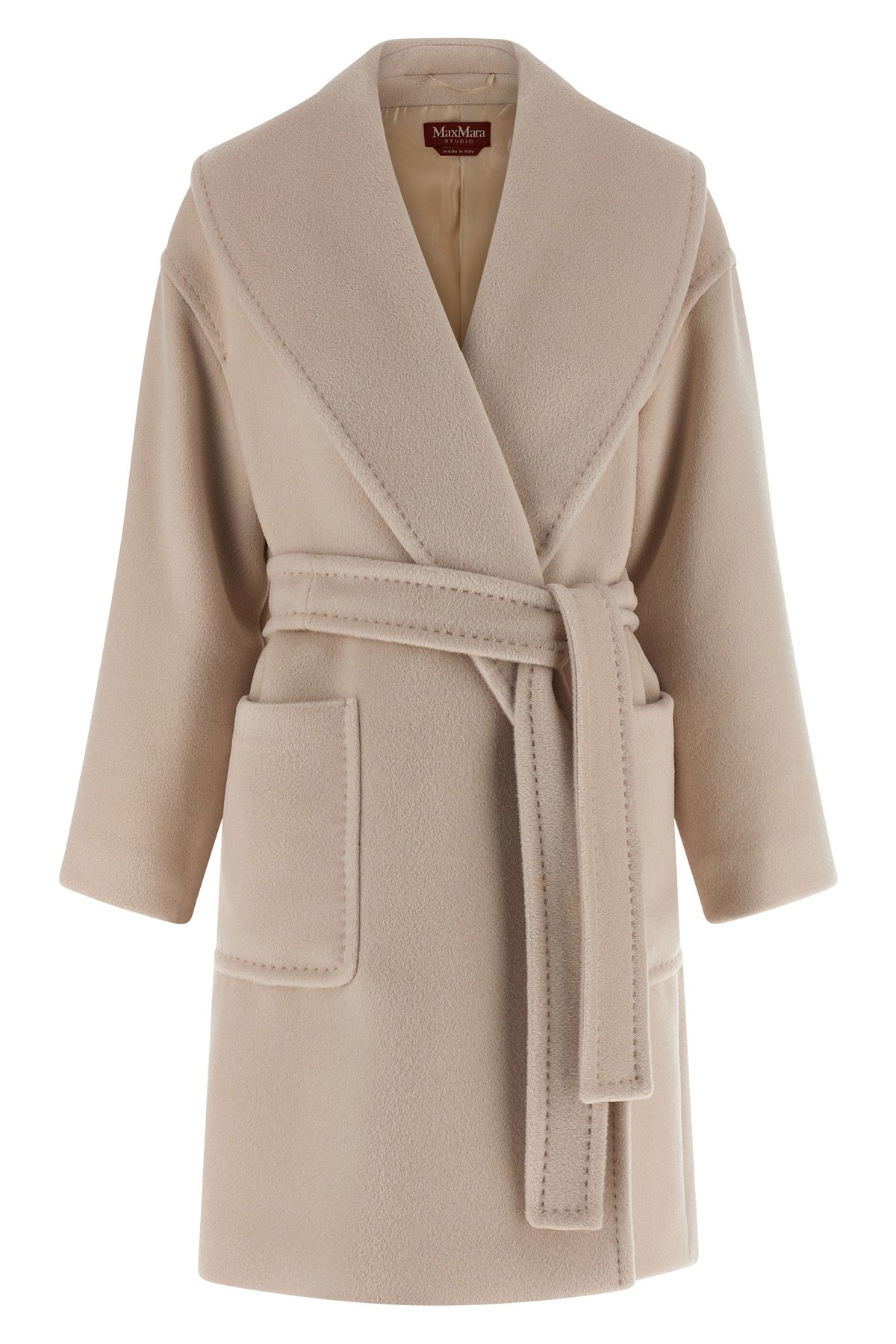 cloruro coat in alpaca and virgin wool beaver