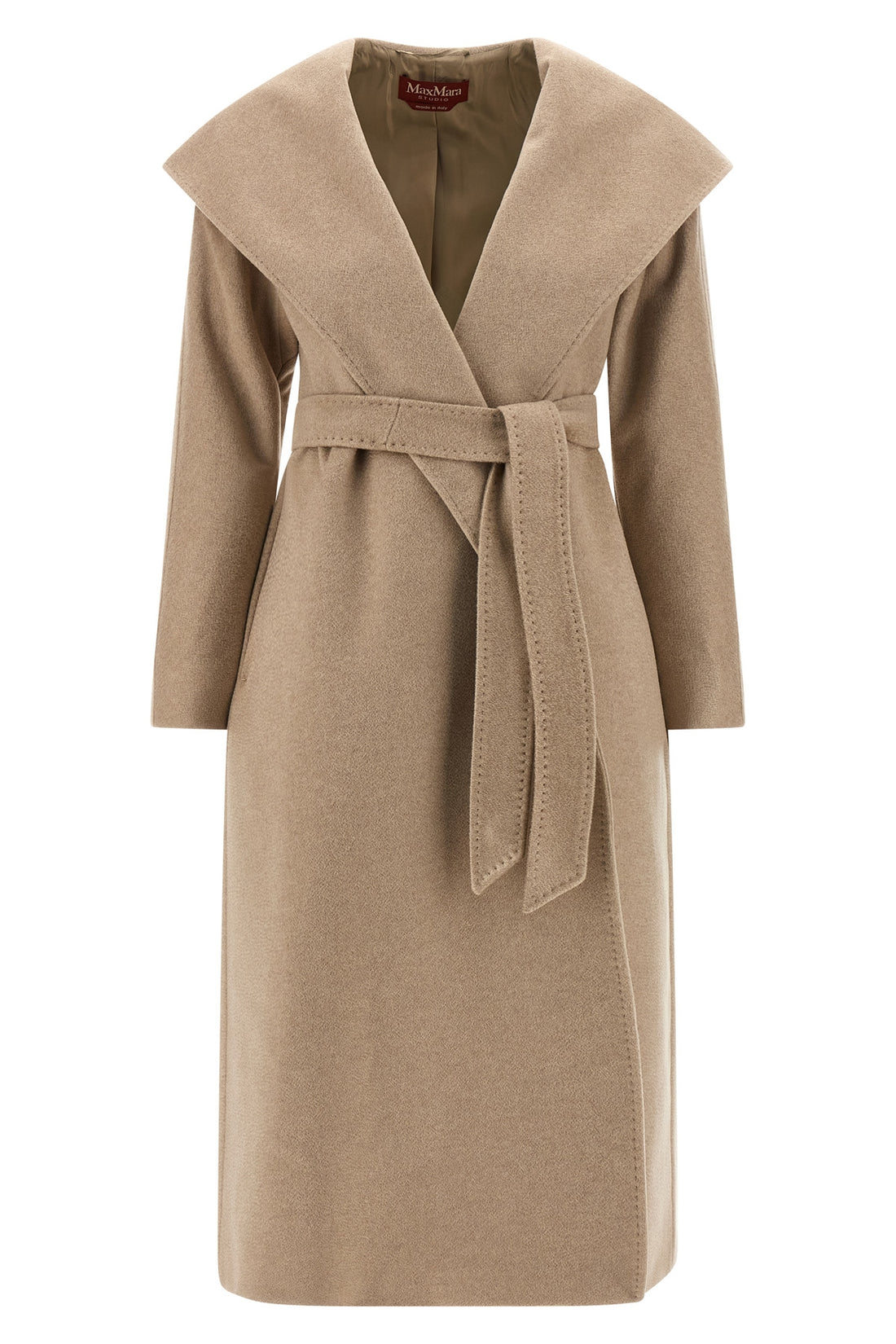 MAX MARA STUDIO 40 danton cashmere dressing gown hooded coat
