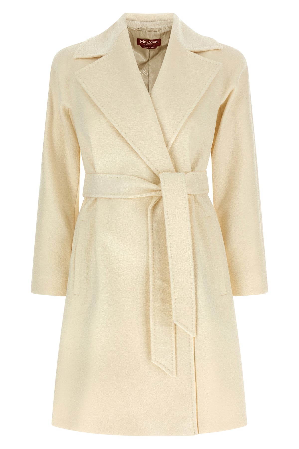 dravenna pure wool drap coat finished